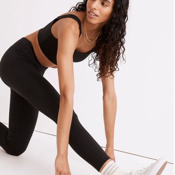 Madewell nd876 Black Flex High-Rise 25" Leggings NWT size XXS - Picture 2 of 12